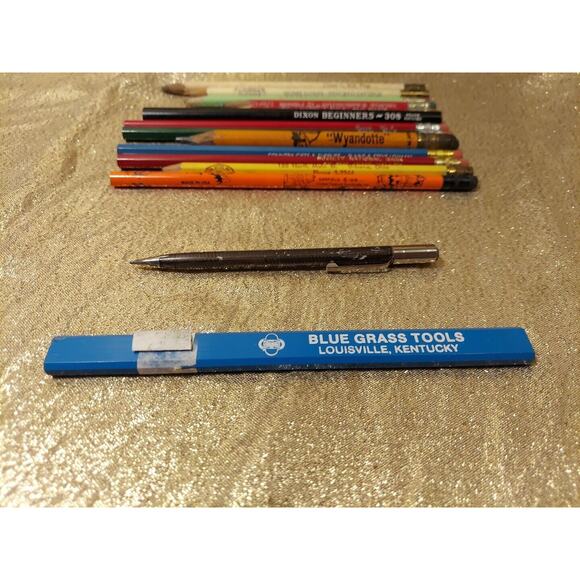 Lot Of 15 Vintage Pencils, Wyandotte, Skilcraft, Garfield, Ads, Dixon, Sears - Picture 4 of 16
